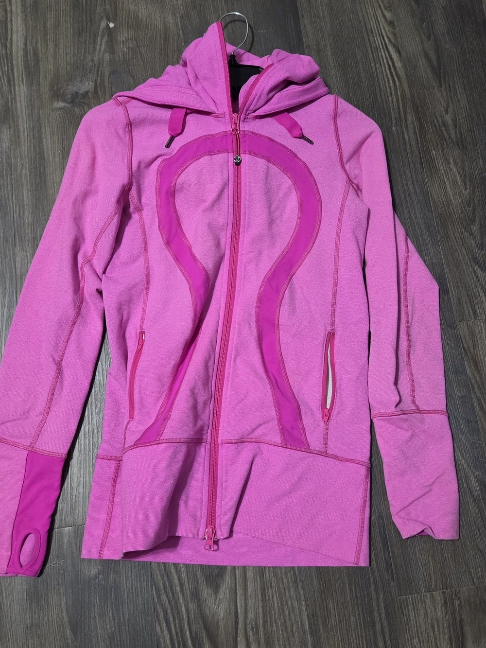Lululemon Stride Jacket in Paris Pink Size 4 Hooded Zip